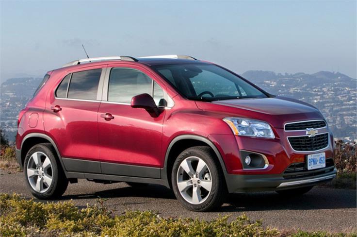 Chevrolet displayed models from its global line-up at the Detroit Motor Show, which included the Trax compact SUV. 